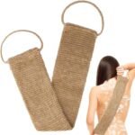 Exfoliating Hemp Back Scrubber with Hand
