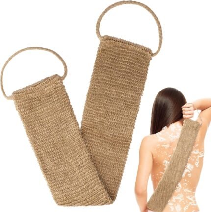 Exfoliating Hemp Back Scrubber with Hand