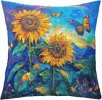 Homewish Oil Painting Style Sunflowers P