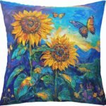 Homewish Oil Painting Style Sunflowers P