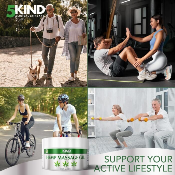 5kind Hemp Active Gel 6.76 fl oz- Hemp C - Image 3
