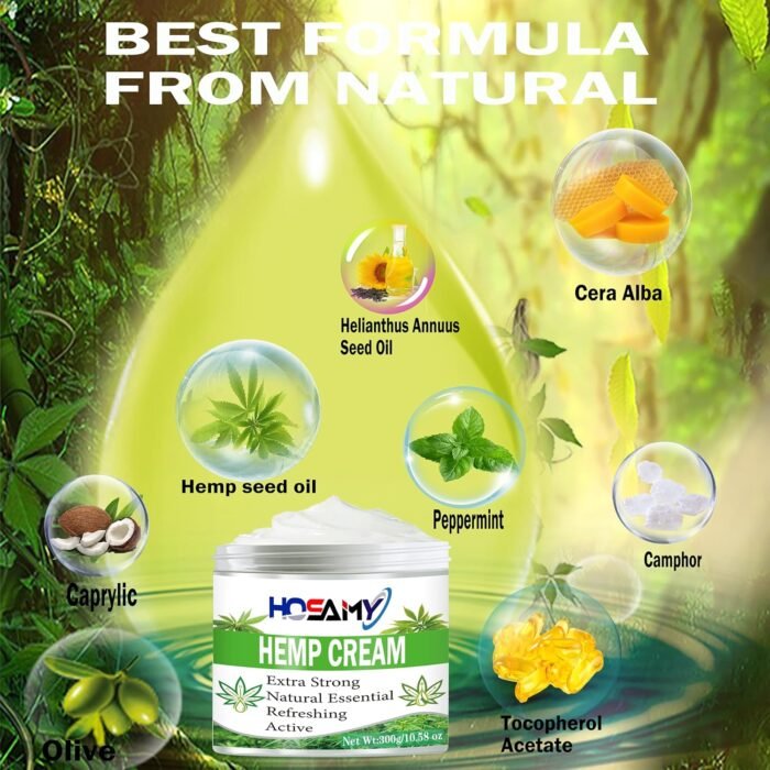 Hemp Cream 300ML,High Strength Hemp Seed - Image 2