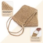 Exfoliating Hemp Back Scrubber with Hand - Image 4