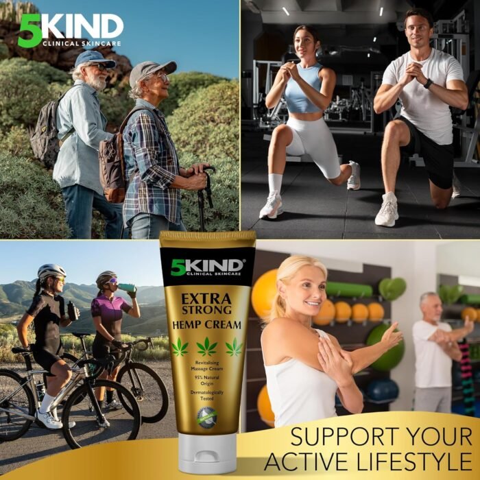 5kind Extra Strong Hemp Cream 3.4 fl oz- - Image 6