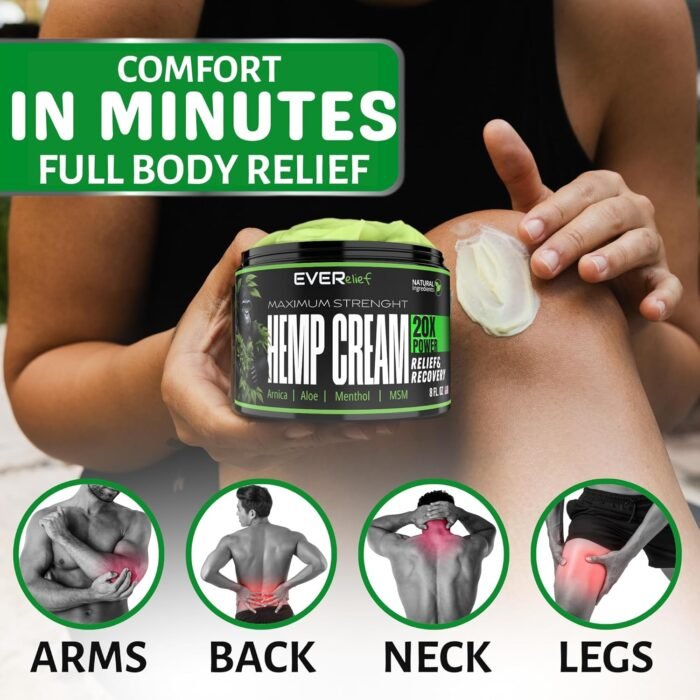 Hemp Cream Maximum Strength Relief Cream - Image 3