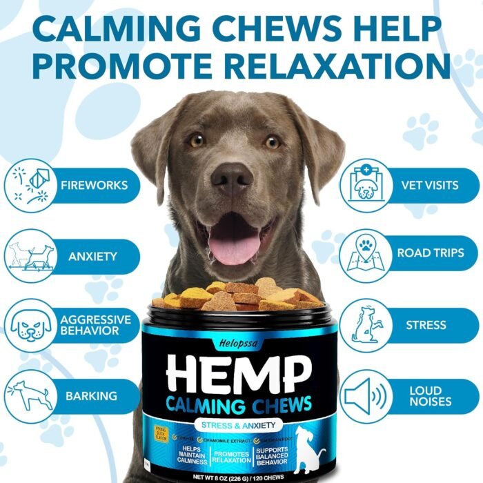 Hemp Calming Chews for Dogs with Anxiety - Image 2