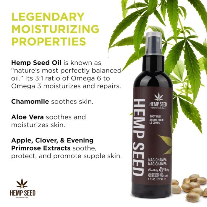 Hemp Seed Body Mist - 8 fl oz - Moisturi - Image 3
