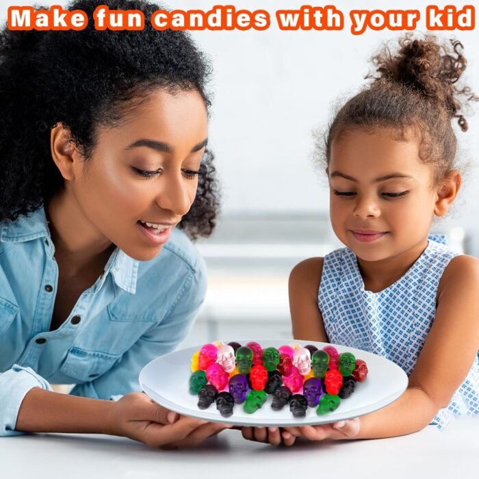 BUSOHA Gummy Skull Candy Molds Silicone, - Image 6