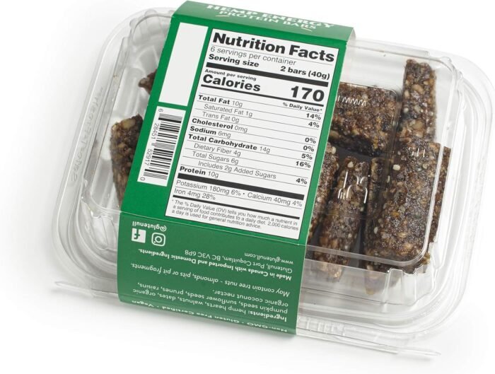 GluteNull Hemp Energy Bars - Raw, Organi - Image 3