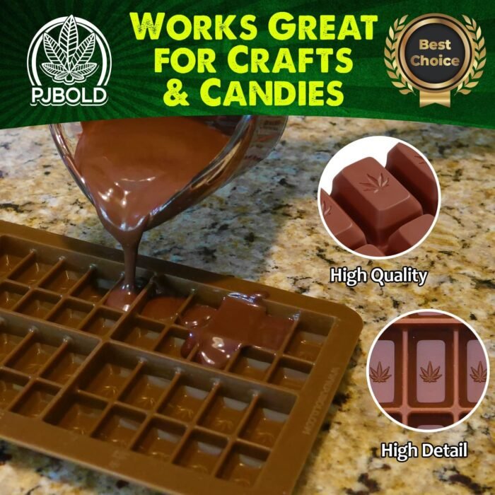 Small Leaf Chocolate Bar Silicone Candy - Image 3
