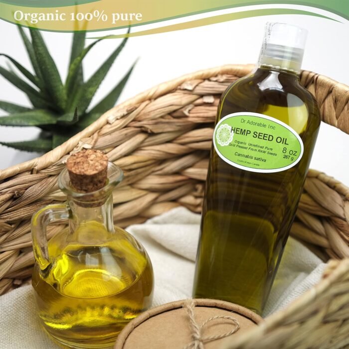 Hemp Seed Oil Pure Organic Cold Pressed - Image 2