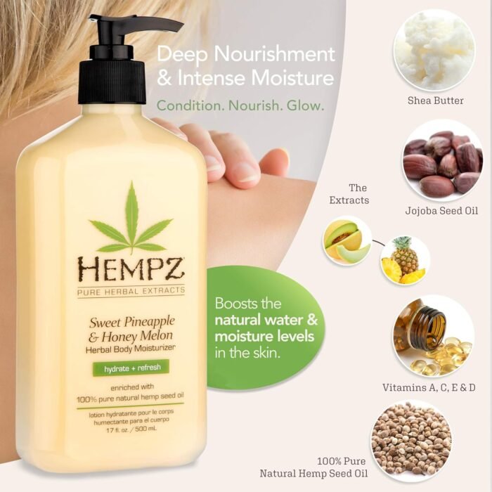 Hempz Sweet Pineapple & Honey Melon Mois - Image 2