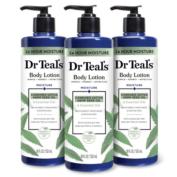 Dr Teal's Body Lotion, Cannabis Sativa H - Image 1
