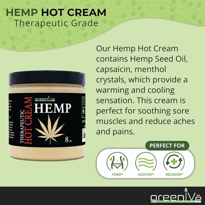 GreenIVe Hemp Hot Cream Massage Lotion S - Image 4