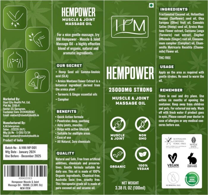 Hempower - Massage Oil for Muscle & Join - Image 6
