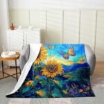 Homewish Oil Painting Style Sunflowers T