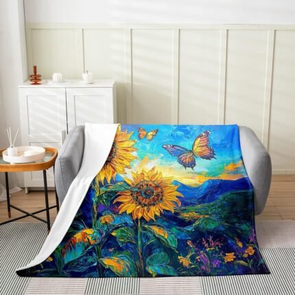 Homewish Oil Painting Style Sunflowers T