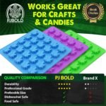 PJ BOLD Marijuana Leaf Gummy Molds Silic - Image 6
