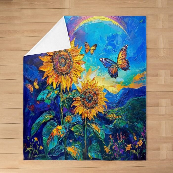 Homewish Oil Painting Style Sunflowers T - Image 3