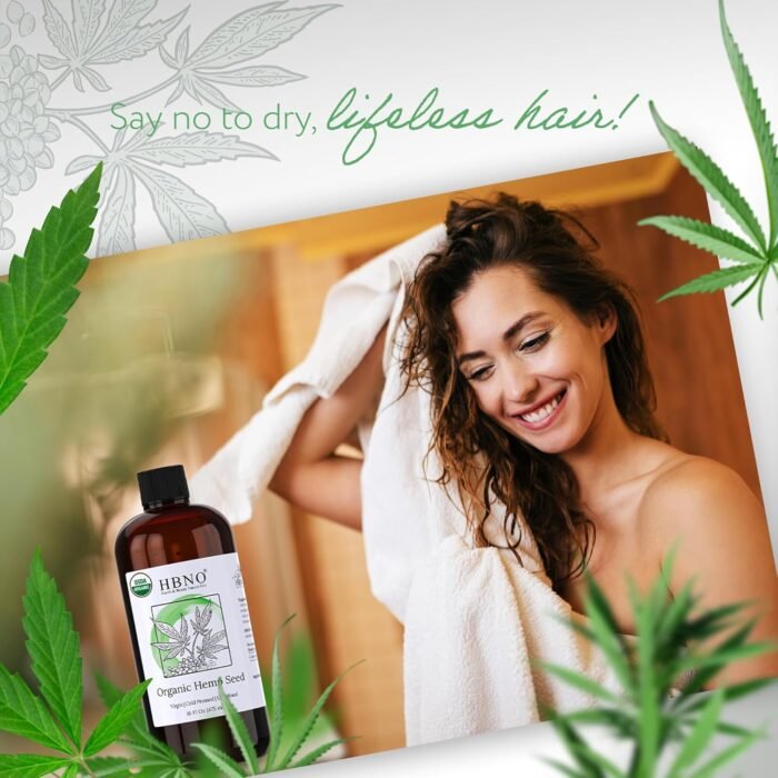 HBNO Organic Hemp Seed Oil -16 OZ (475ml - Image 6