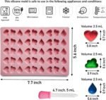 Mini Heart, Cloud & Raindrop Silicone Mo - Image 6