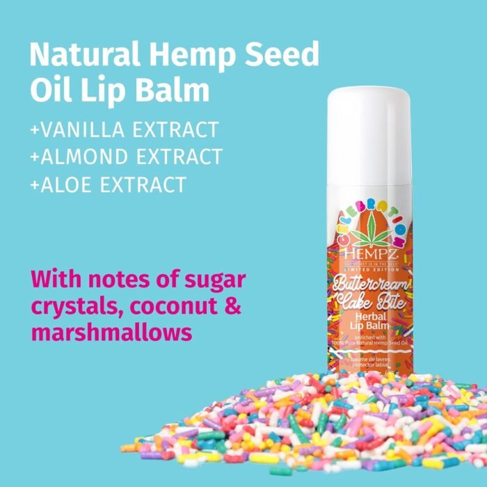 HEMPZ Natural Lip Balm - Buttercream Cak - Image 2