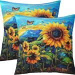 Yellow Sunflowers Throw Pillow Covers Co