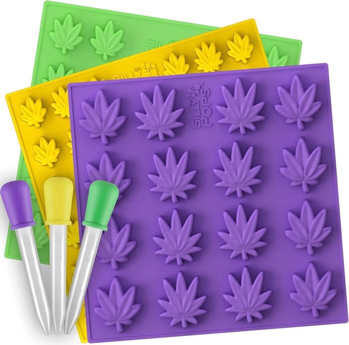 Weed Leaf Gummy Mold Bpa Free - Set of 3 - Image 9