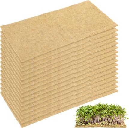 16 Pack Hemp Mats for Growing Microgreen
