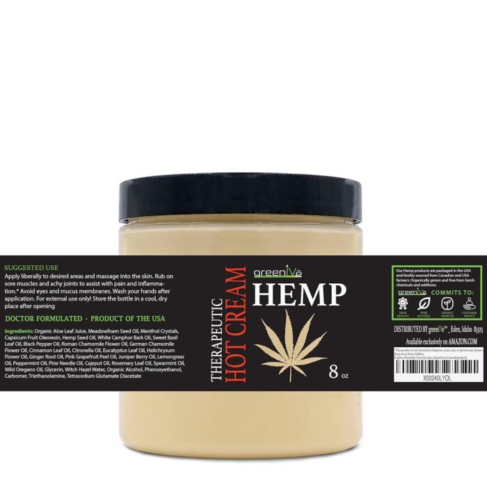 GreenIVe Hemp Hot Cream Massage Lotion S - Image 3