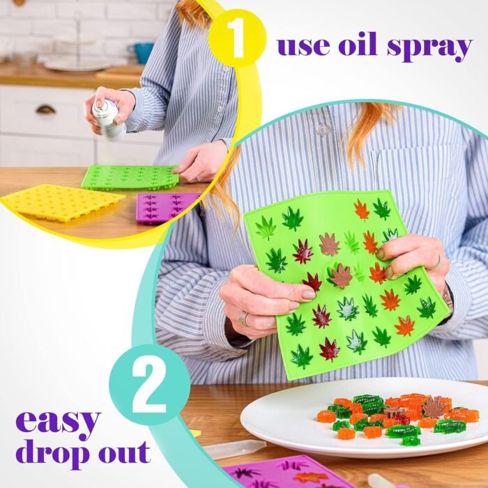 Weed Leaf Gummy Mold Bpa Free - Set of 3 - Image 5