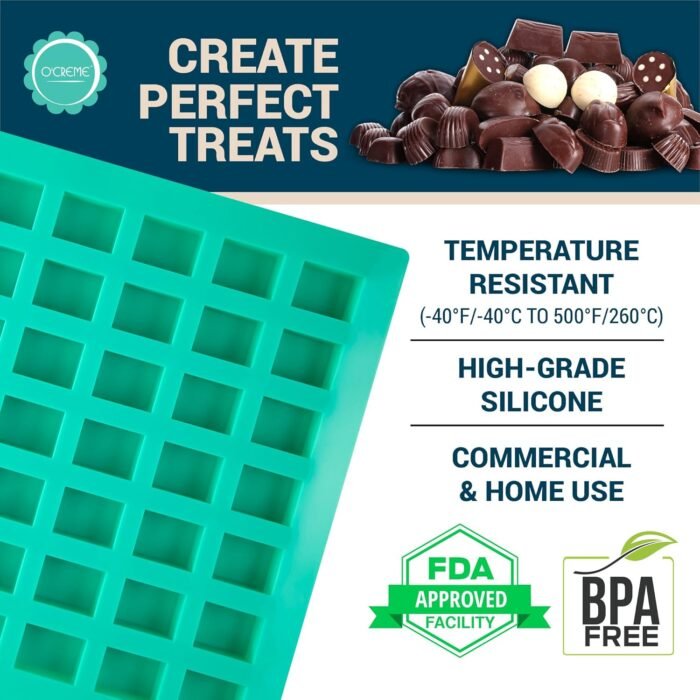 O'Creme Rectangle Caramel Candy Silicone - Image 3