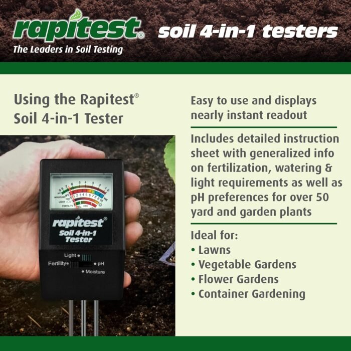 Luster Leaf 1818 Rapitest 4-in1 Soil pH/ - Image 4