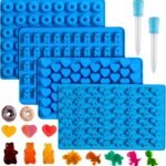 Sidosir 4Pcs Gummy Candy Bear Molds, Non