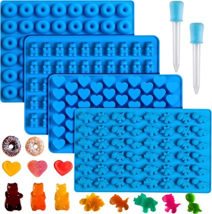 Sidosir 4Pcs Gummy Candy Bear Molds, Non - Image 1
