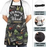 MNIGIU Weed Leaf Apron With Pockets I'll - Image 4