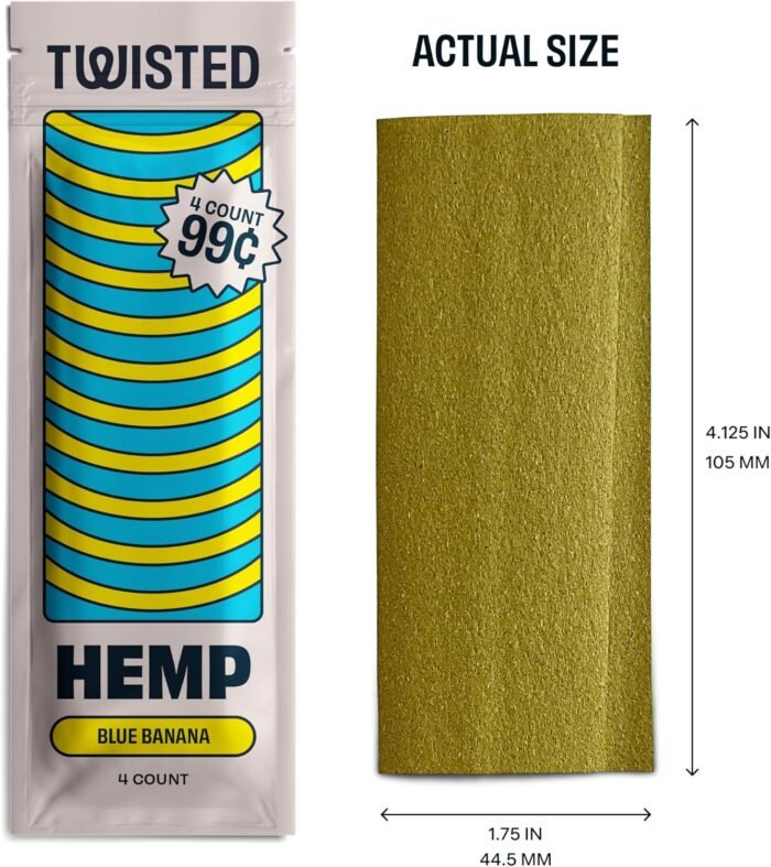 Twisted Hemp Wraps Natural Cigarette Rol - Image 2