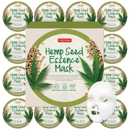 Purederm Hemp Seed Essence Mask (12 Pack