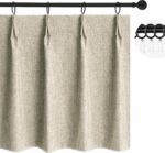 WdFour 42x45 Inch Pinch Pleated Blackout
