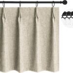 WdFour 42x45 Inch Pinch Pleated Blackout