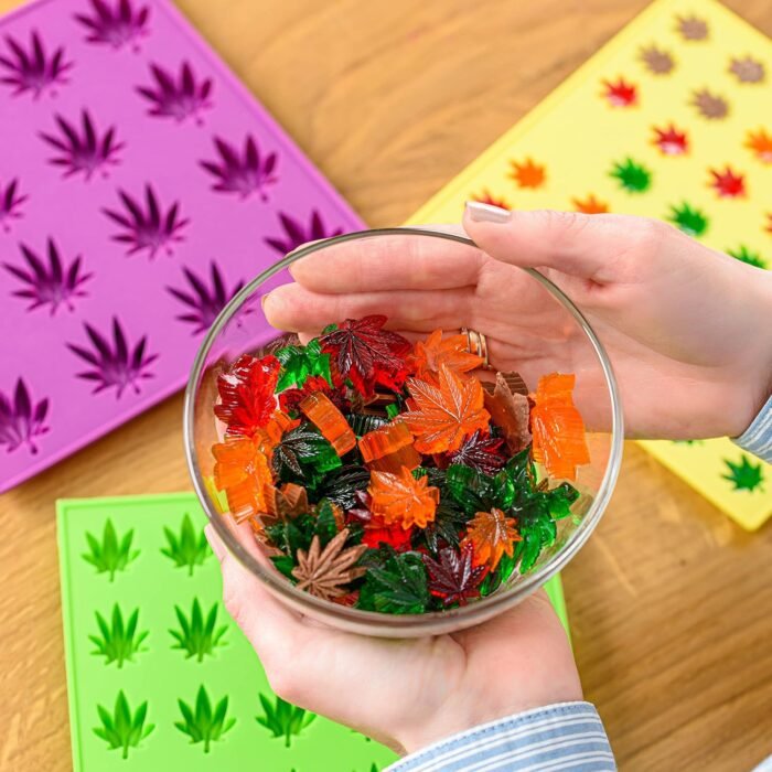 Weed Leaf Gummy Mold Bpa Free - Set of 3 - Image 8