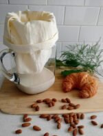 Organic Reusable Nut Milk Bag for strain - Image 3