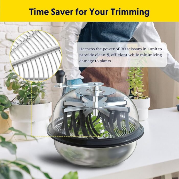 iPower 19 inch Bud Leaf Bowl Trimmer, Tw - Image 6