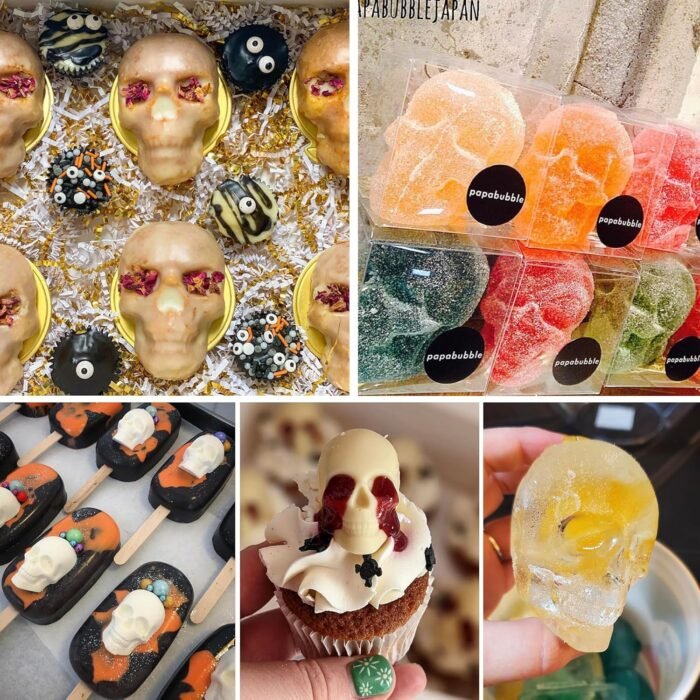 Sidosir 4Pcs Gummy Skull Chocolate Molds - Image 7